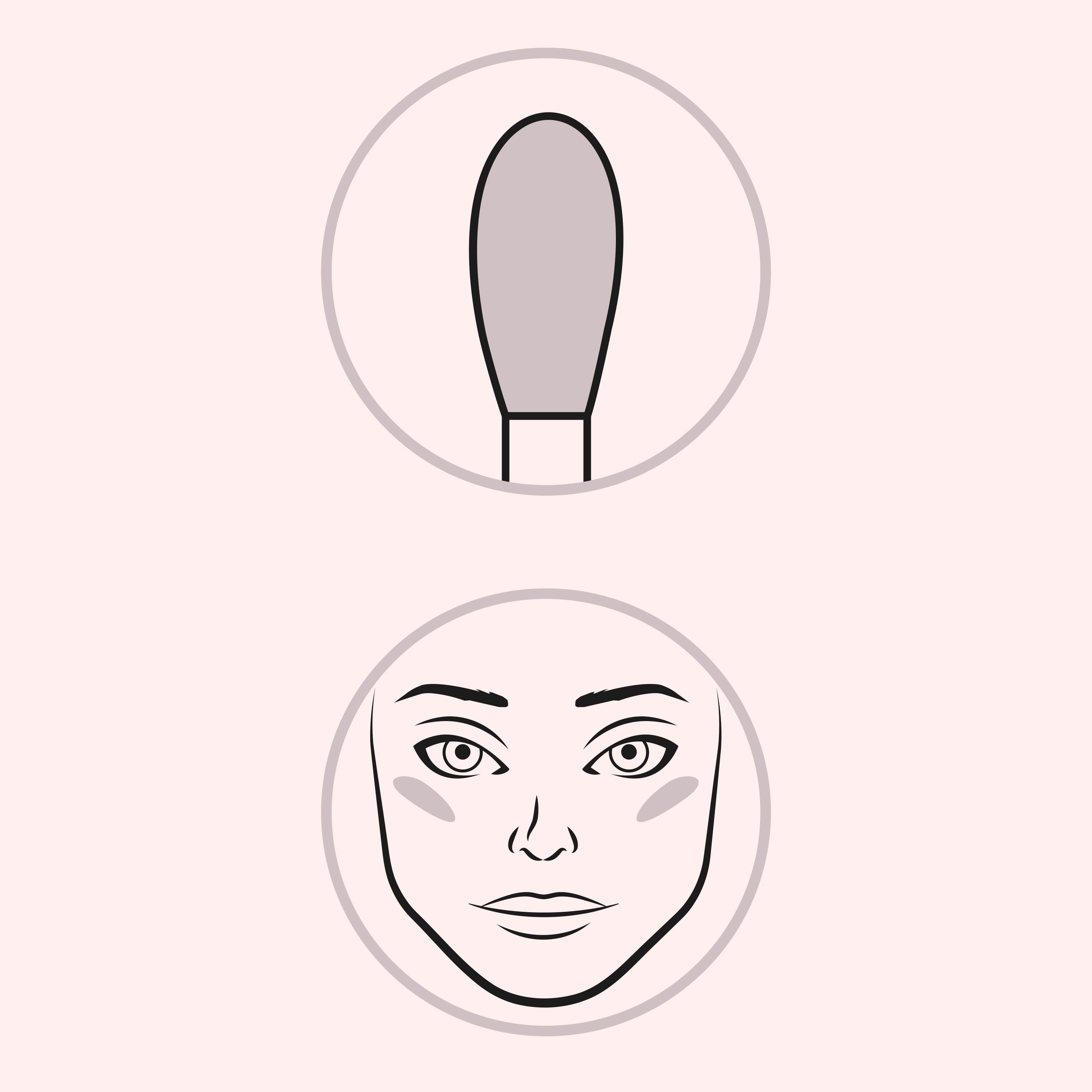 WYCON cosmetics F112 DETAIL HIGHLIGHT Pennello viso a fiamma per applicare illuminanti in polvere