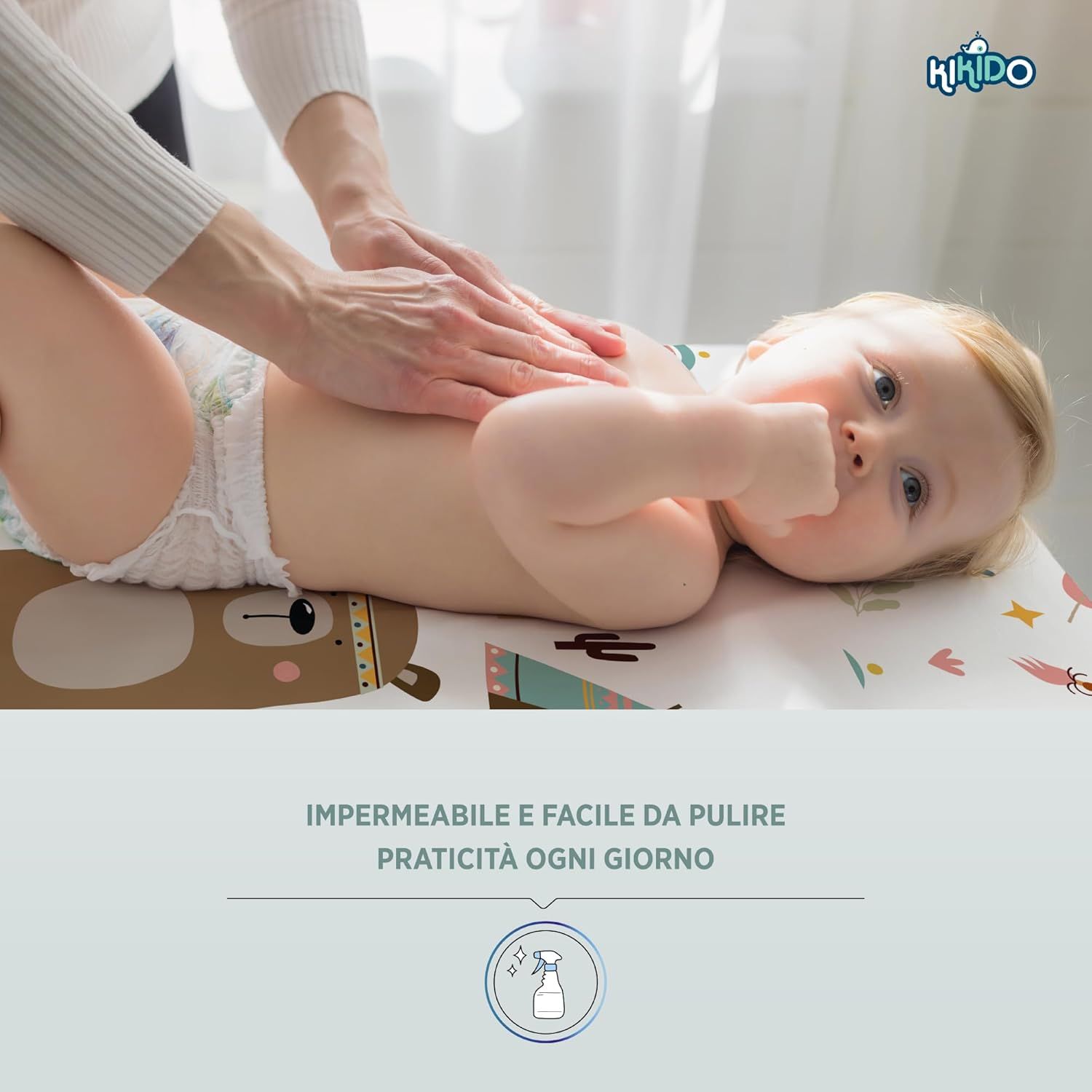 Materassino Fasciatoio Kikido 75x70, Unicorno