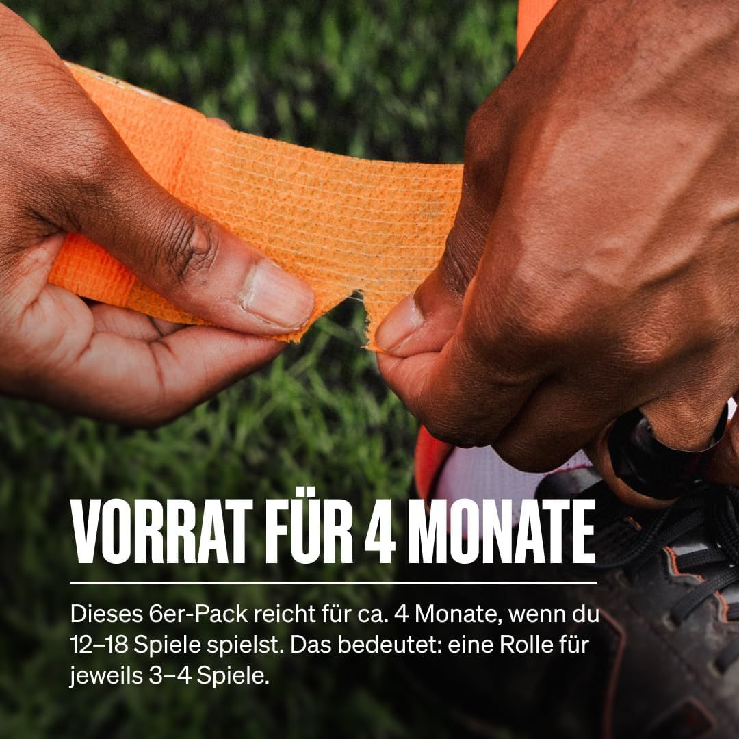 SPORTTAPE Bendaggio Autoadesivo - 5 cm x 4,5 m Arancione