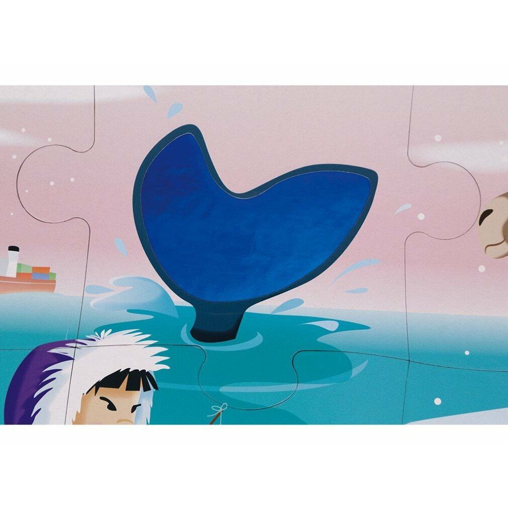 janod Puzzle tattile Vita nel ghiaccio 20 pezzi