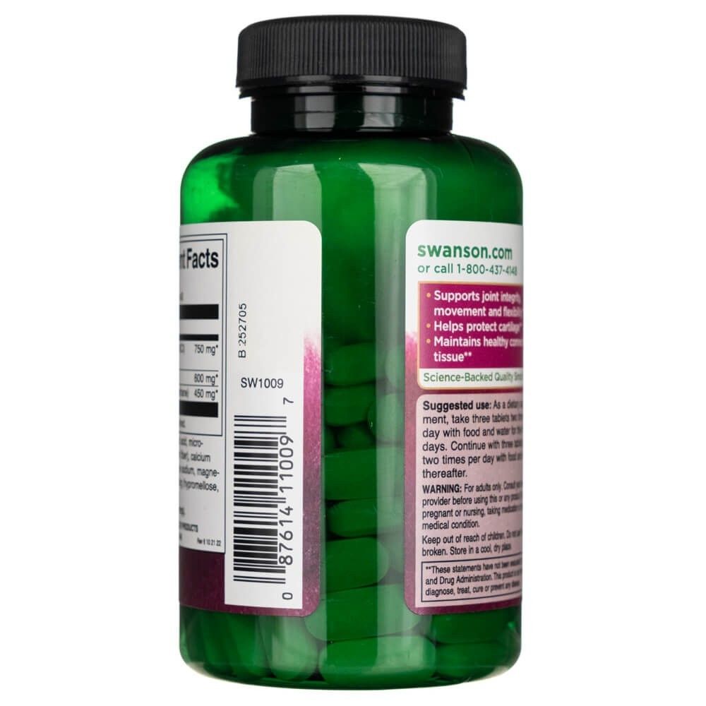 Flacone verde con tappo nero, riempito di pillole verdi. Etichette con informazioni nutrizionali e istruzioni per l'uso.