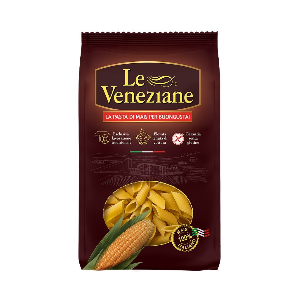Mezze penne di mais senza glutine - Le Veneziane