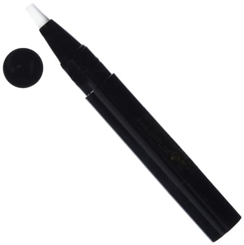 Penna nera con punta bianca e scritta dorata. Scritta: SENSAI. Tappo nero accanto.
