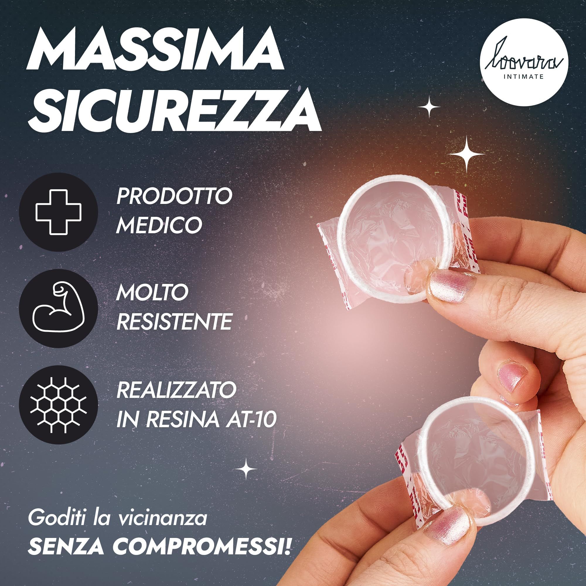 Preservativi Loovara senza lattice, 12 pezzi, taglia standard, ultra sottili.
