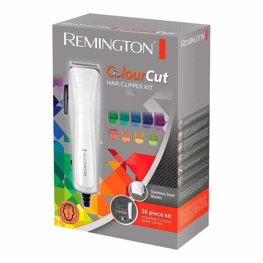 Confezione per tagliacapelli. Marchio Remington. Include accessori.