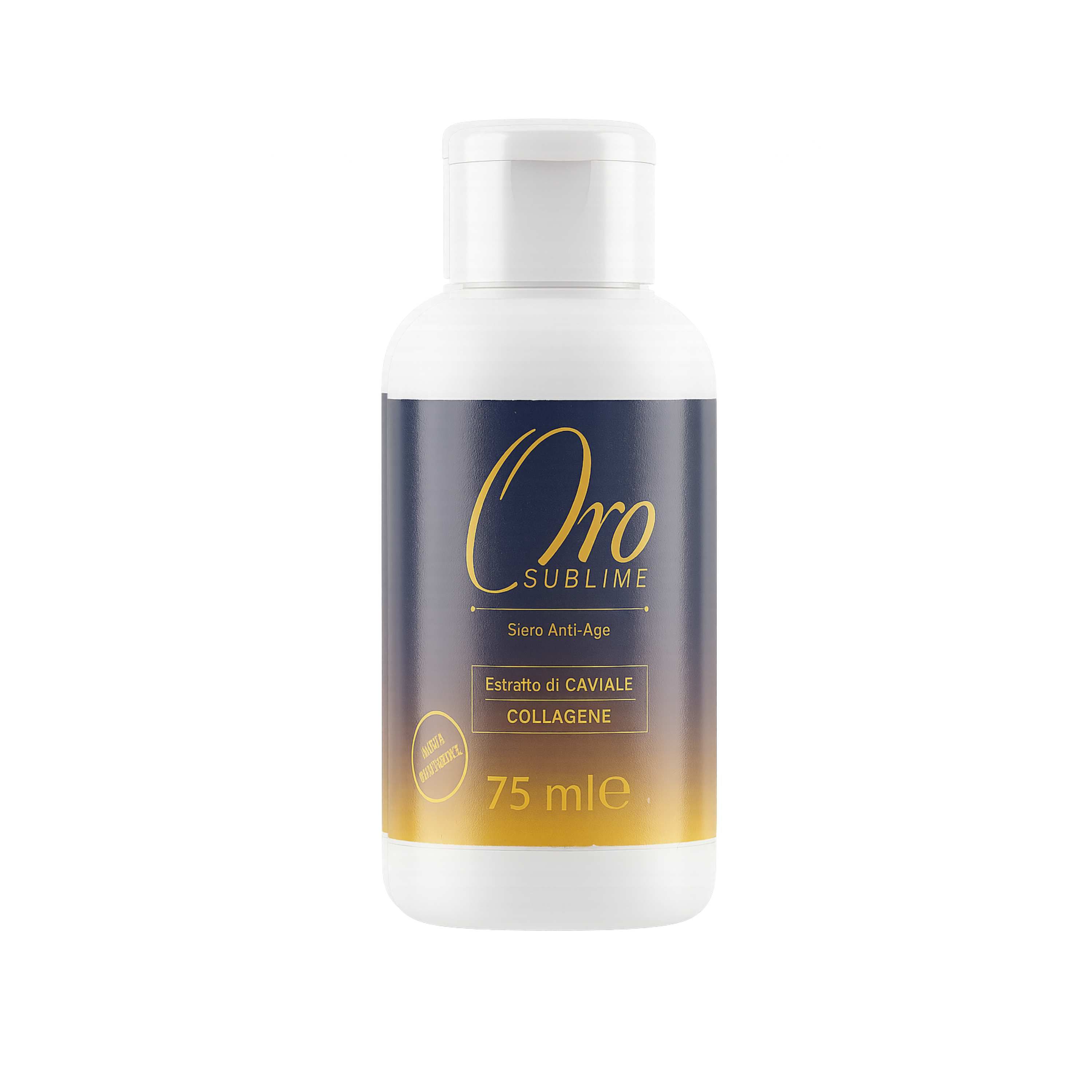 Aloha Labs Oro Sublime - Crema Siero Anti-Age Rigenerante con Collagene, Oro e Caviale - 75ml