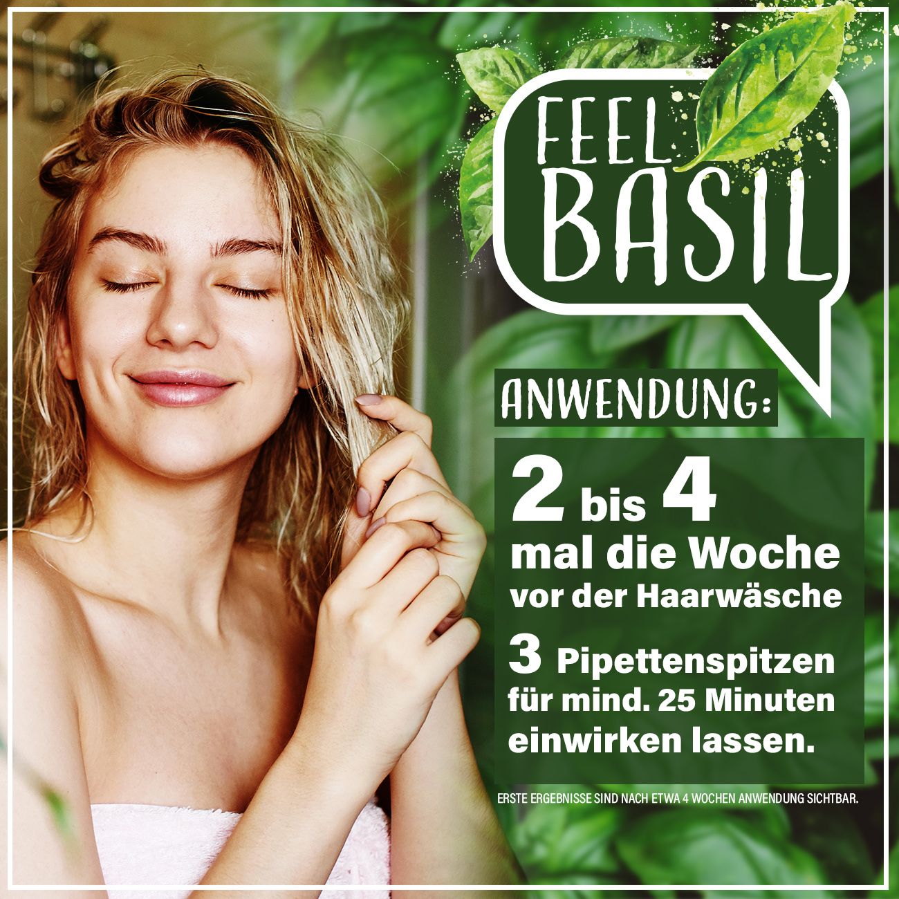 Adema Natural® | Feel Basil | Siero per la crescita dei capelli