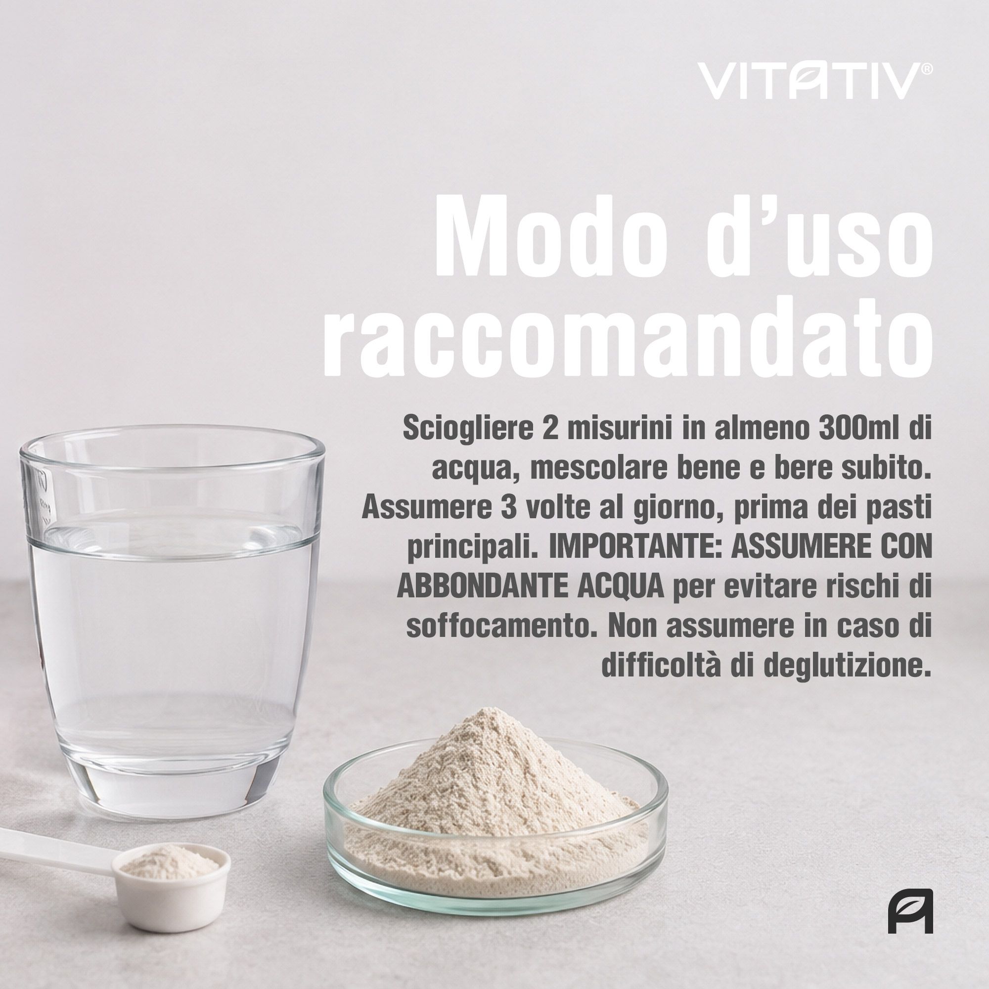 VITATIV® GLUCOMANNANO + Vitamina C e B6, Integratore in Polvere Gusto Limone per Controllo del Peso