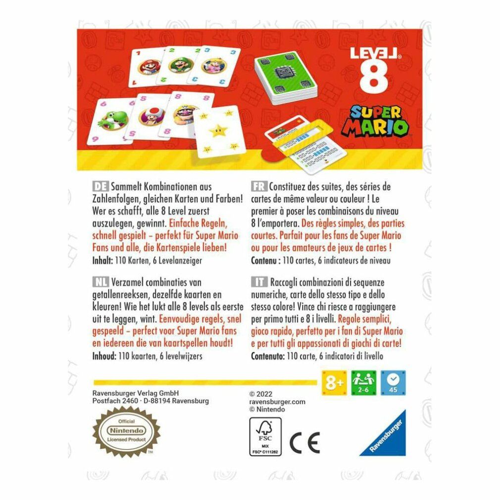 Ravensburger Livello 8 Super Mario, Gioco di carte