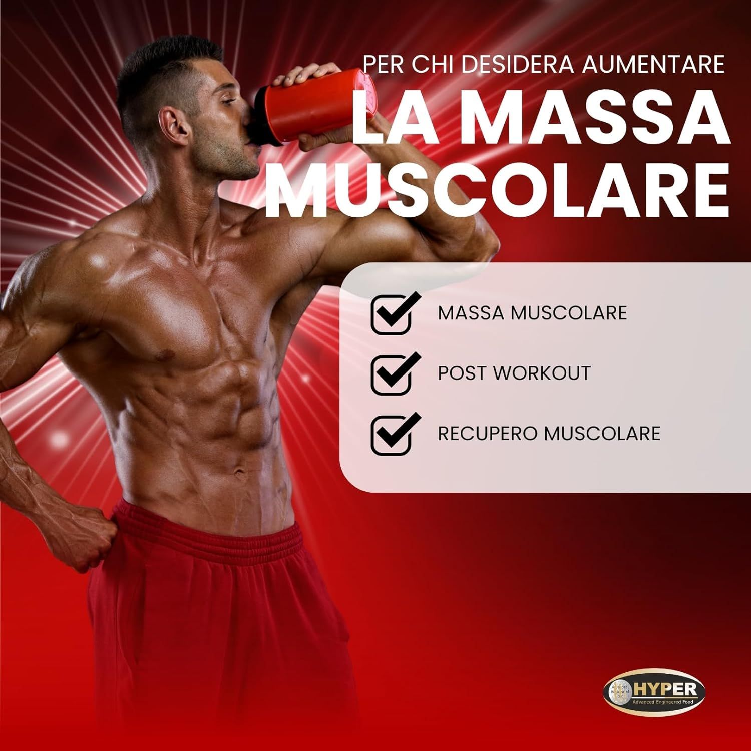 Lean Mass Factory - Proteine Mass Gainer per Aumento Peso e Massa Muscolare | Creatina, Glutammina