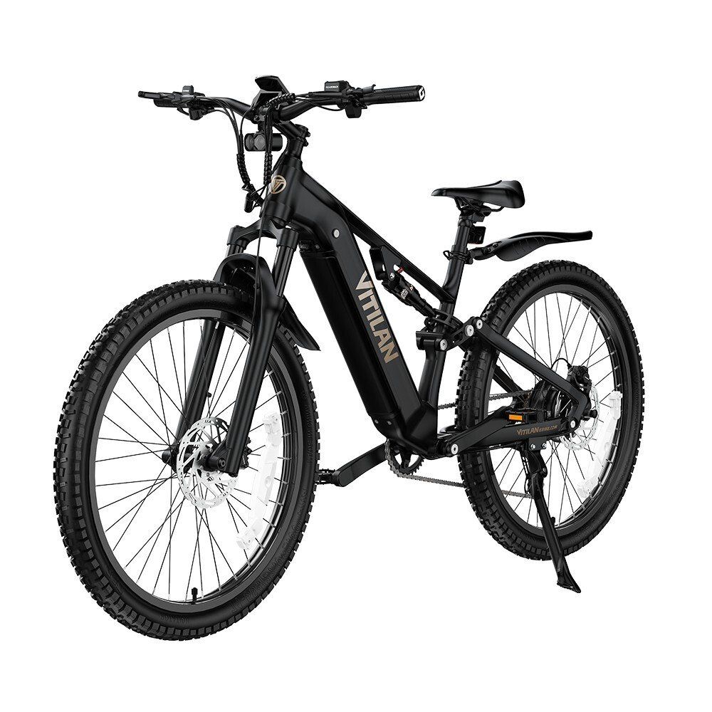 VITILAN M5 Bicicletta elettrica full suspension, batteria da 48V 15Ah