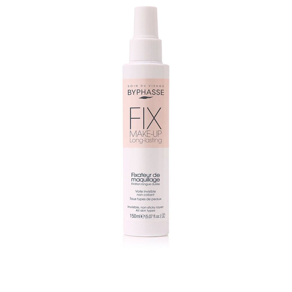 Flacone spray bianco Byphasse Fix Make-up. Per tutti i tipi di pelle. 150ml.