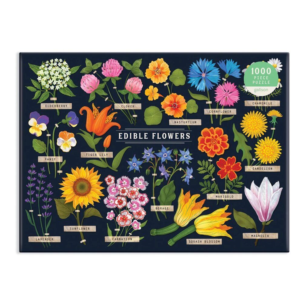 galison Puzzle Fiori commestibili 1000 pezzi