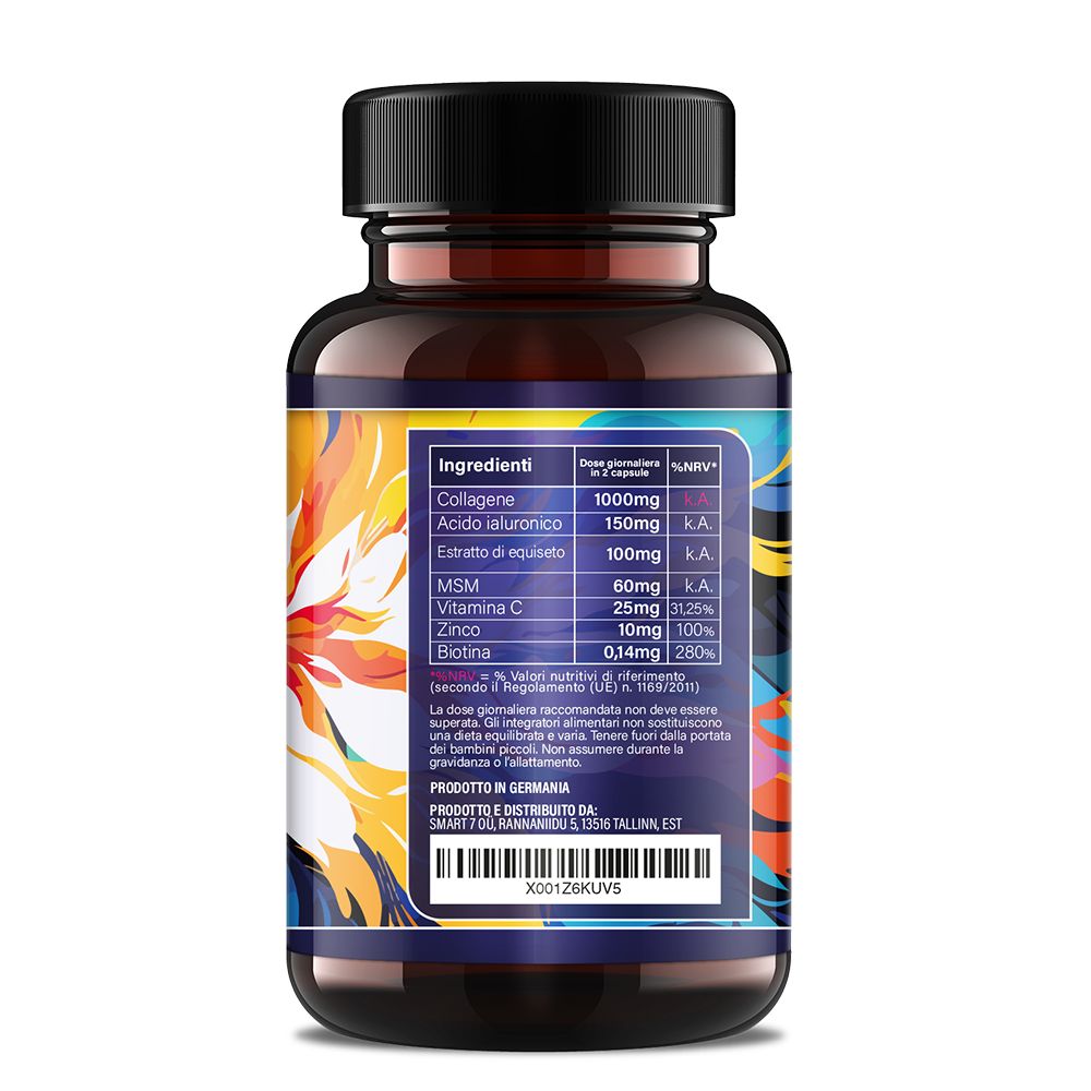 Saint Nutrition® Capsule di collagene e ialurone con vitamina C