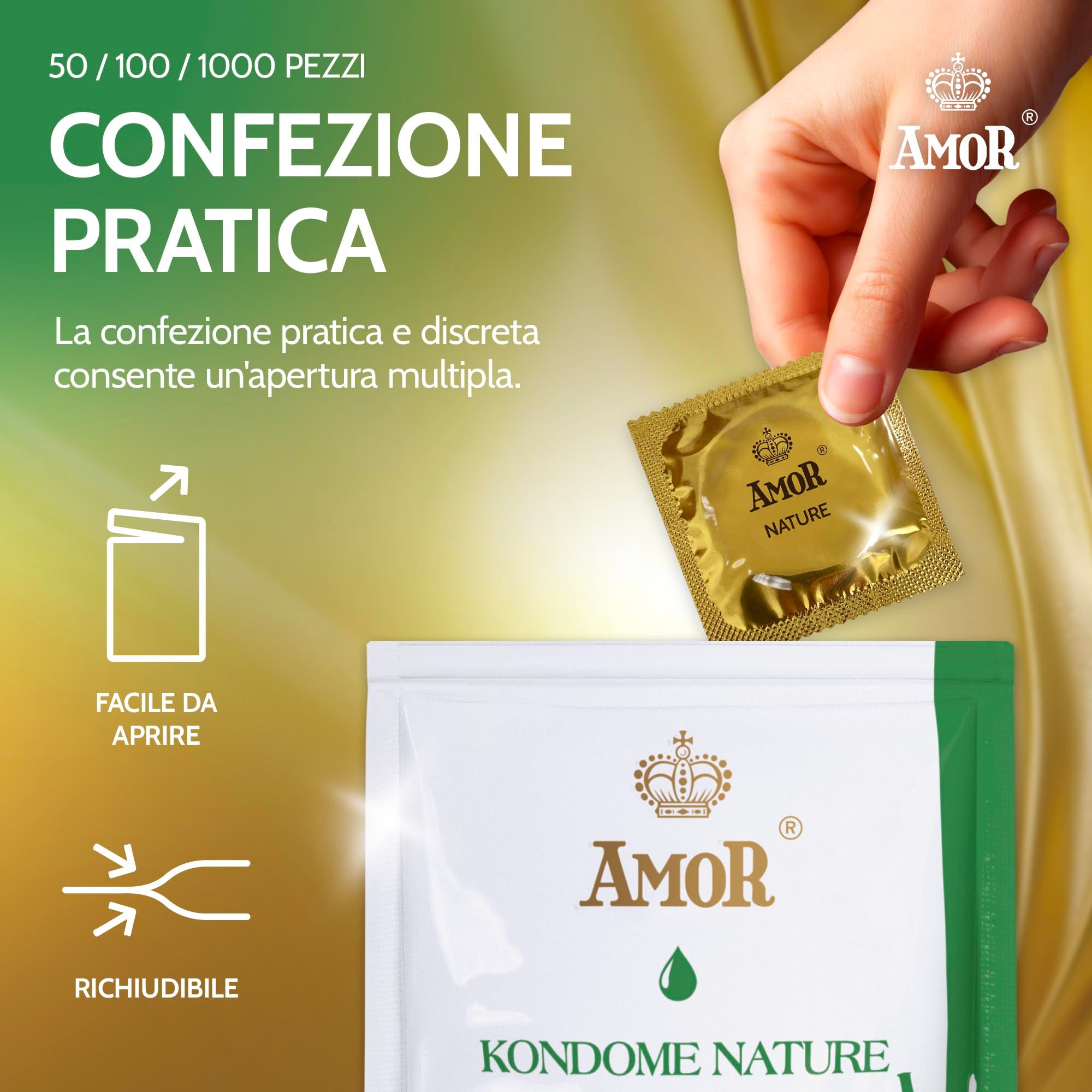 AMOR Nature Preservativi 64mm