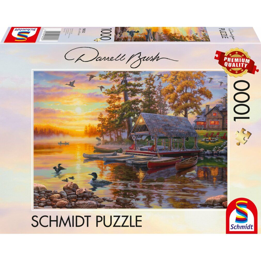 Puzzle schmidt barca e canoa 1000 pezzi