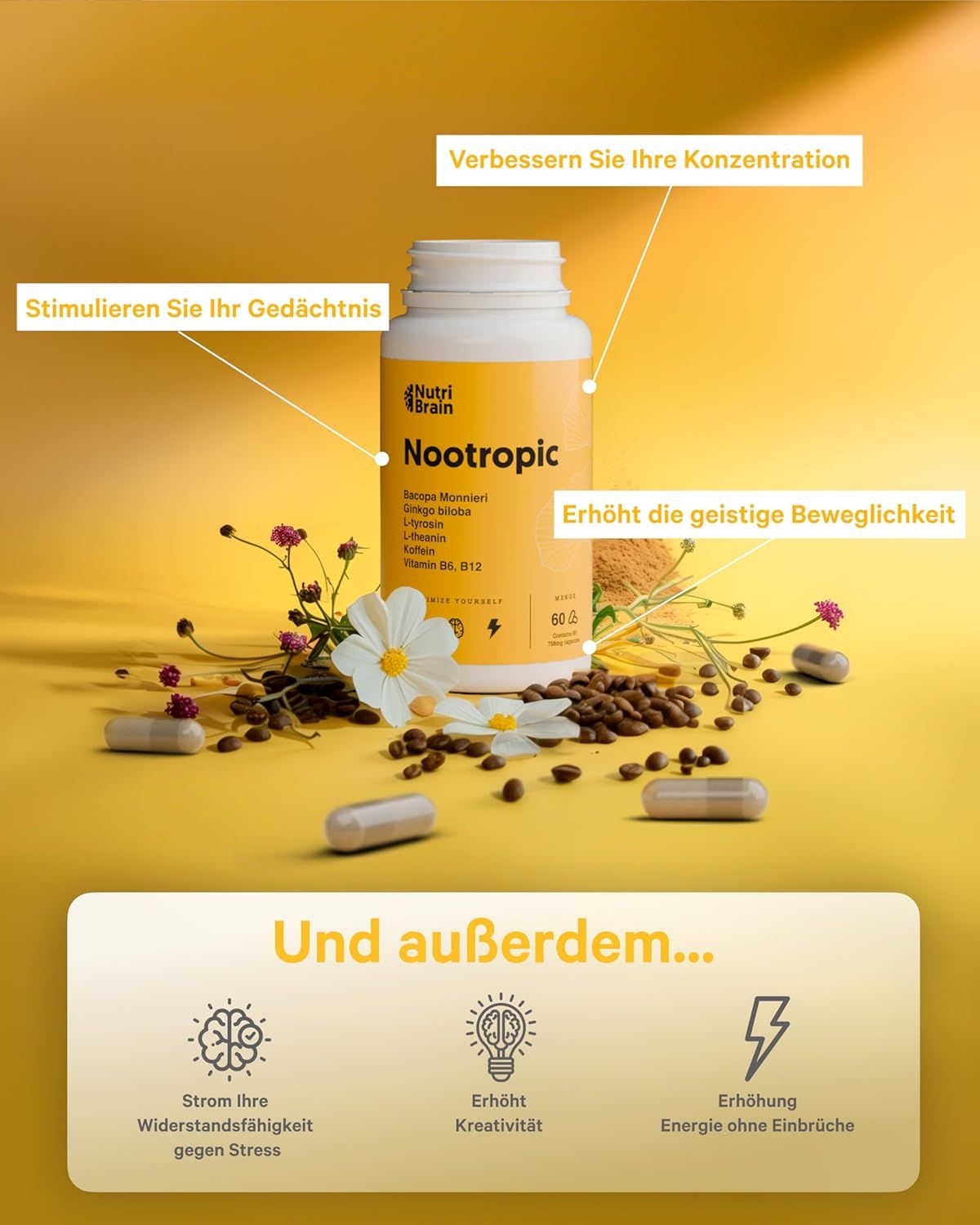 NUTRIBRAIN Nootropic Brain Booster Capsula