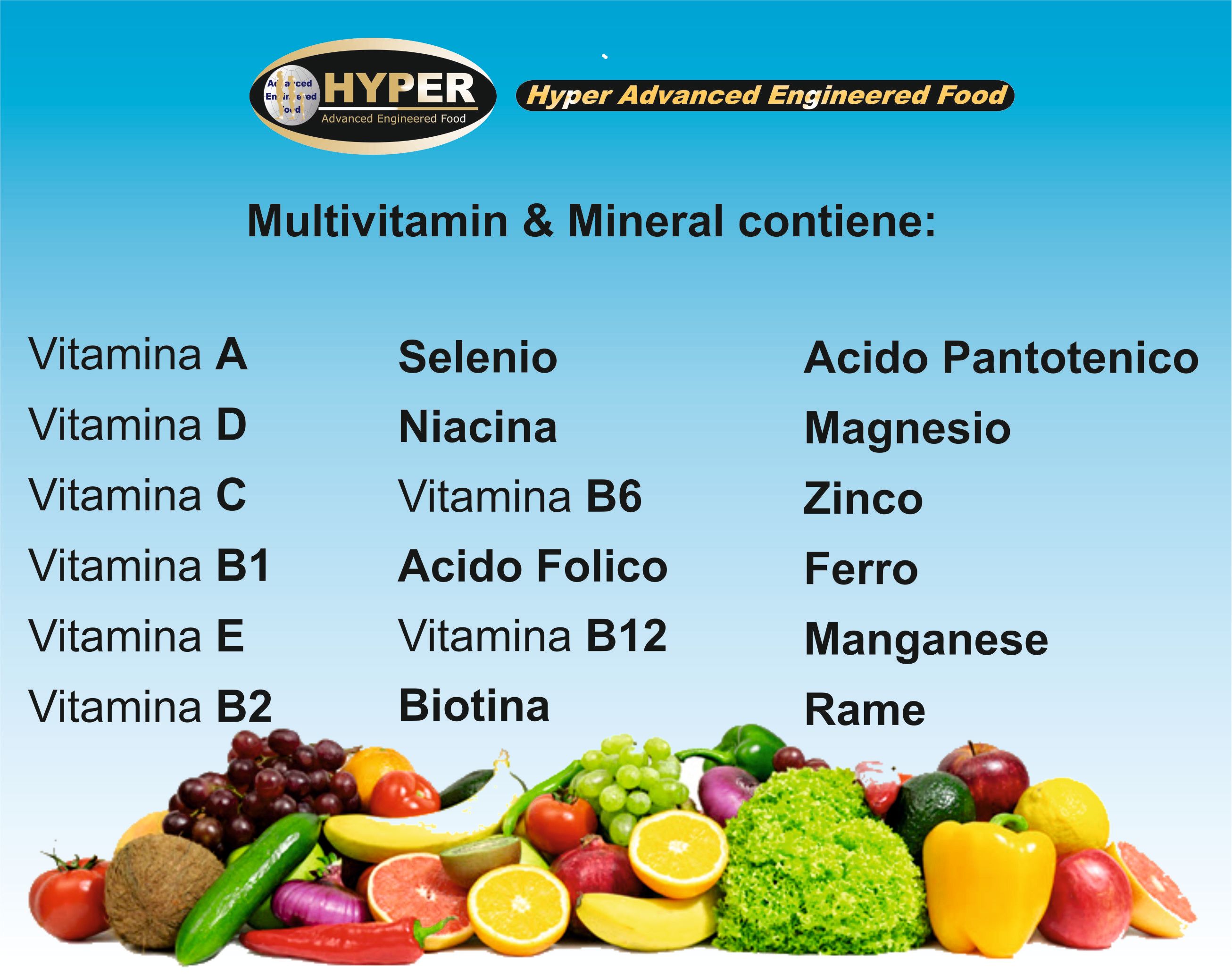 HYPER Multivitamin & Mineral  Multivitaminico Multiminerale Alto Dosaggio