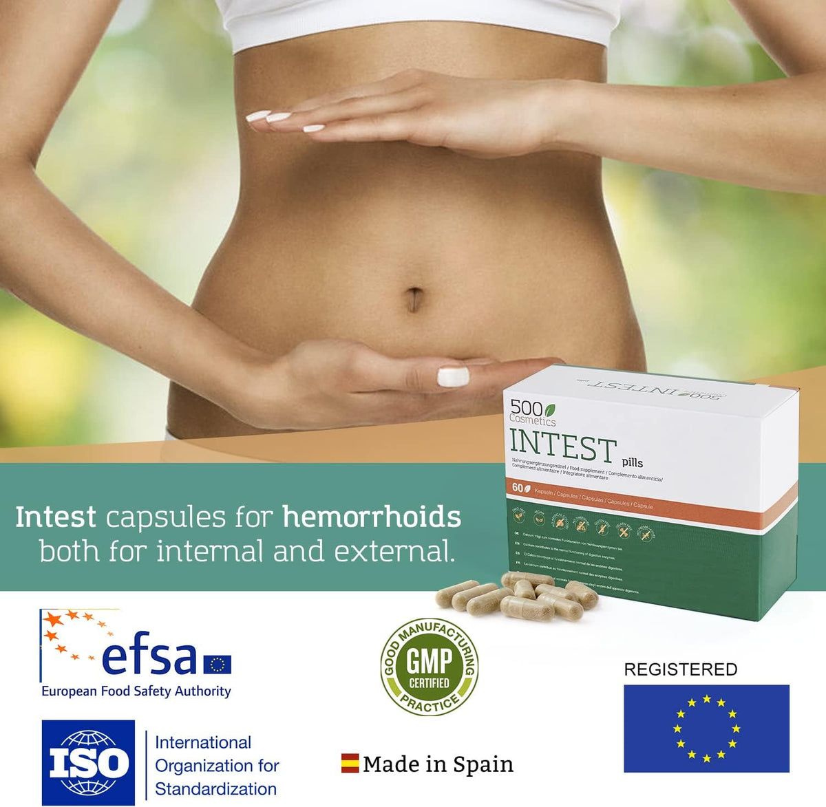 500Cosmetics Intest Capsule per benessere intestinale