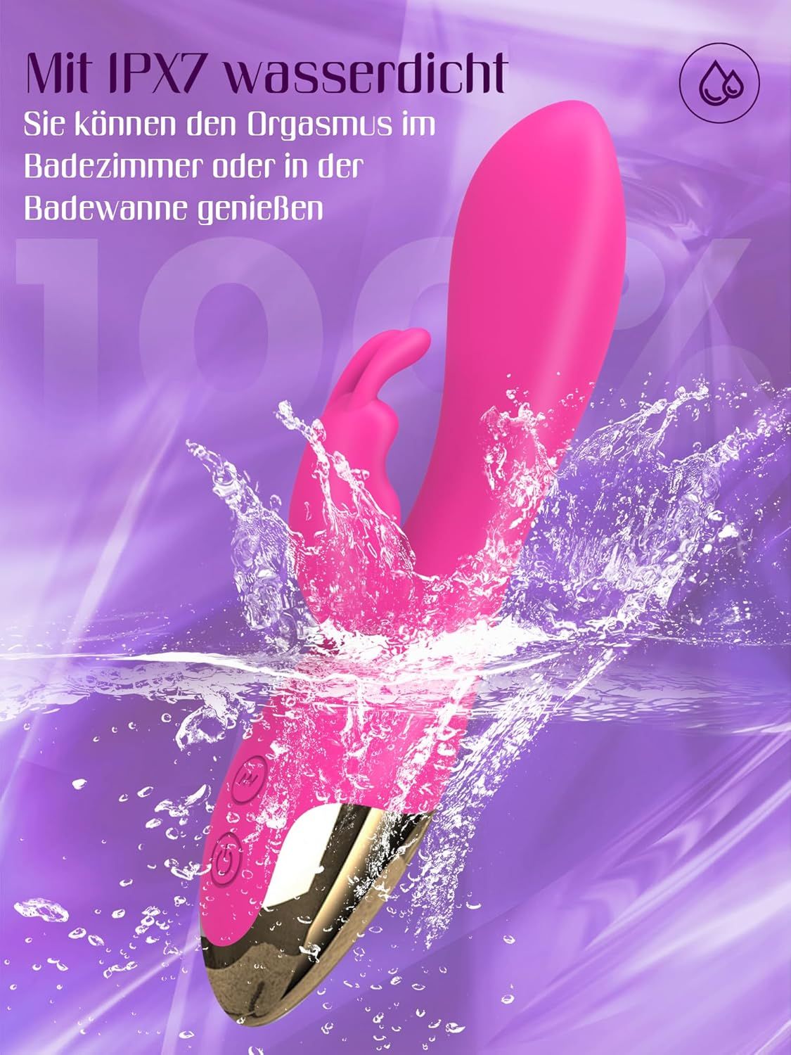 HIVEFUN Vibratore punto G rosa intenso