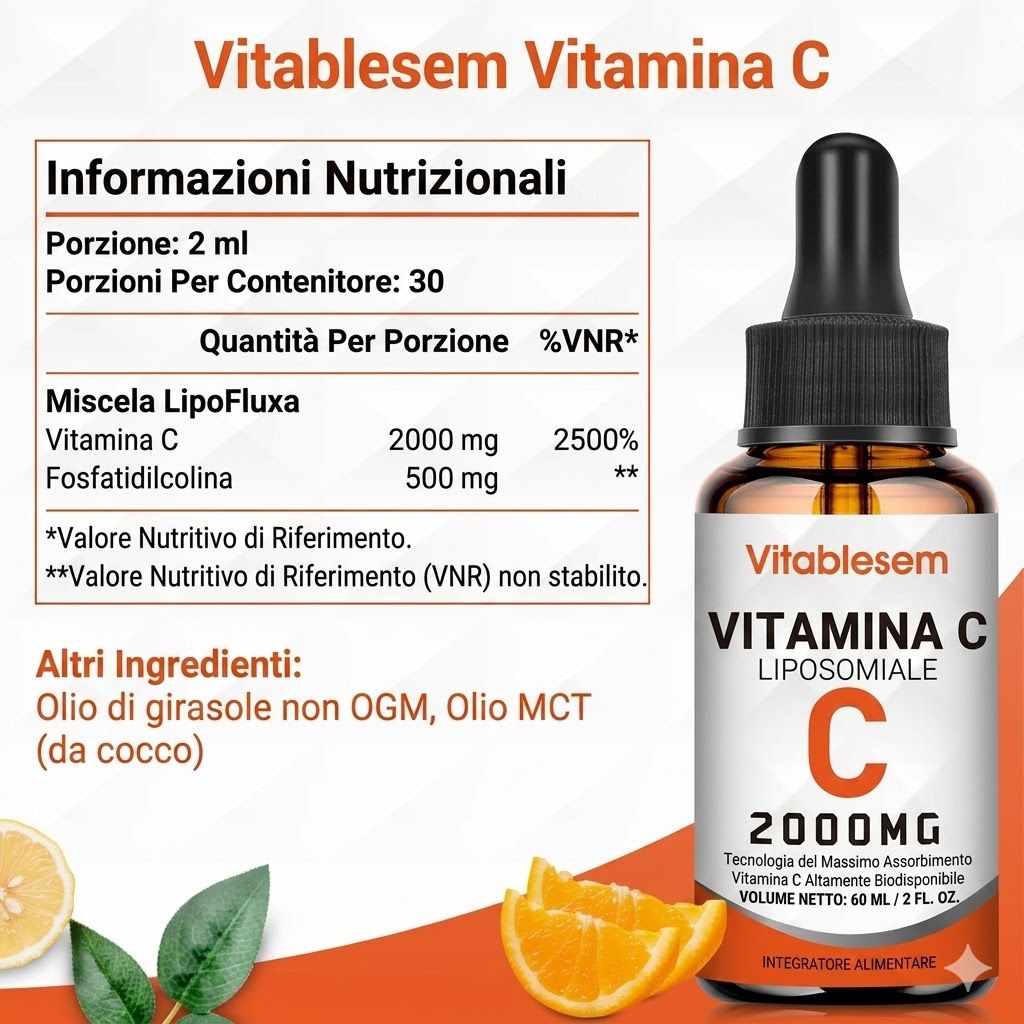 Vitablesem Vitamina C Liposomiale Liquida
