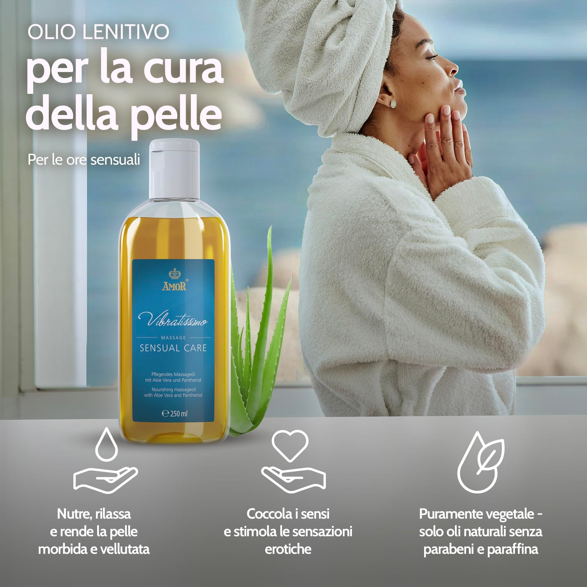 Vibratissimo Olio da Massaggio Sensual Care
