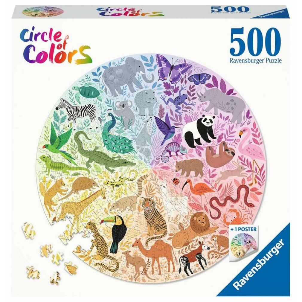 Puzzle a cerchio di colori - Animali, ück.
