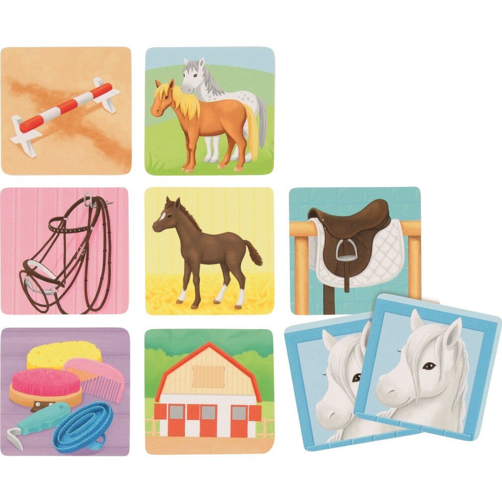 goki Memory Game of Wood Riding Stable