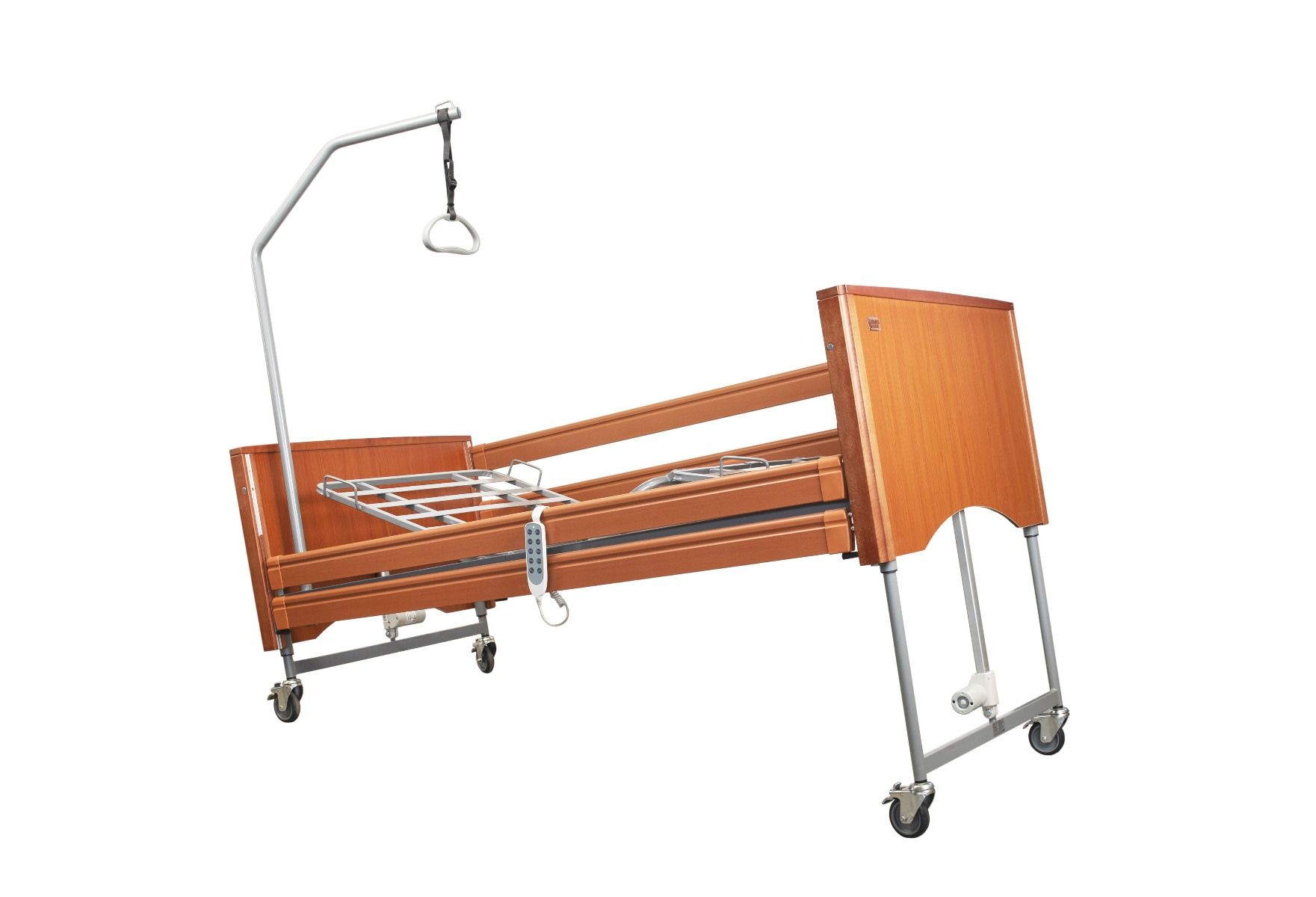 Ausilium Letto Degenza Elettrico in Legno con Movimento Trendelenburg per Disabili e Anziani