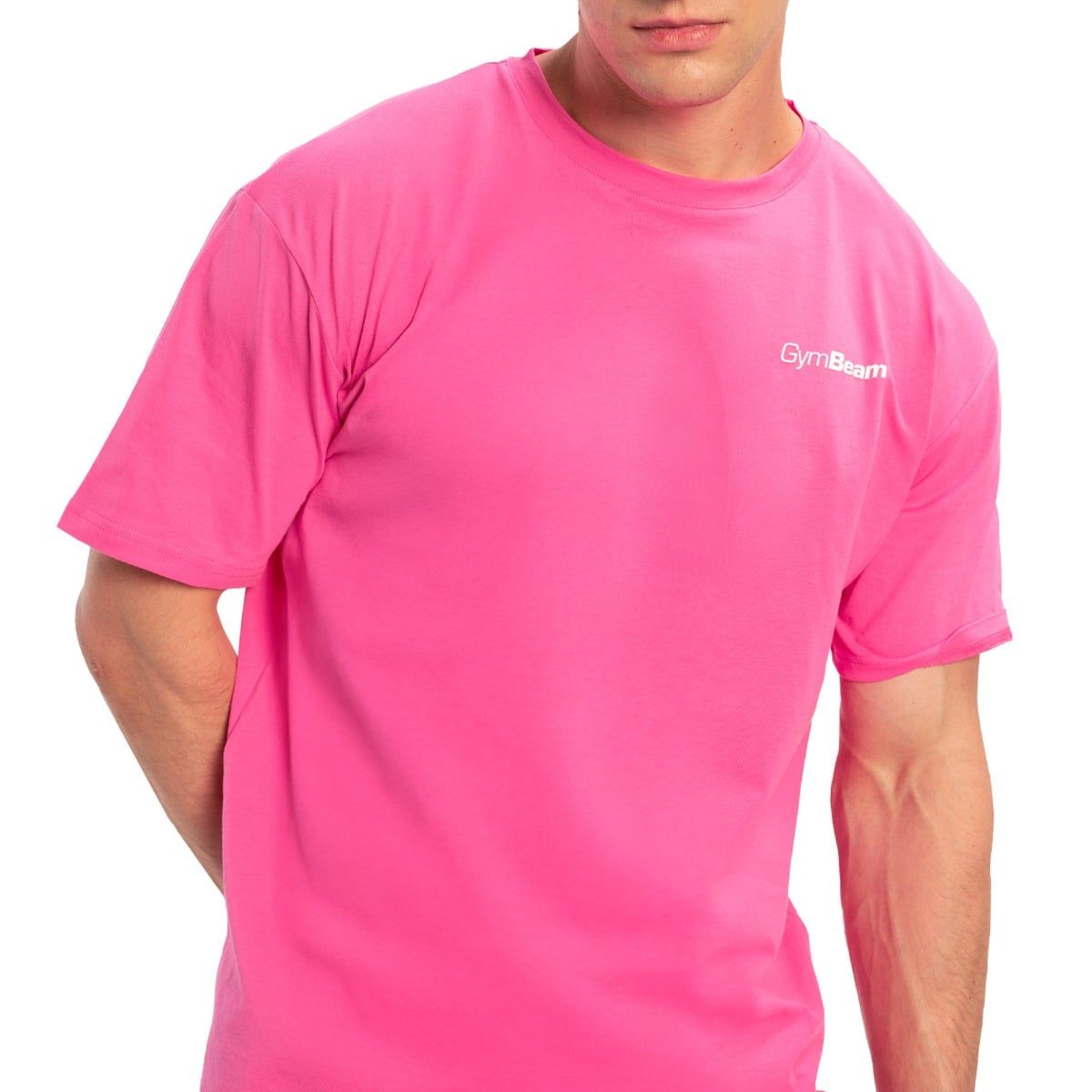 GymBeam T-shirt uomo oversize Limitless Dragonfruit