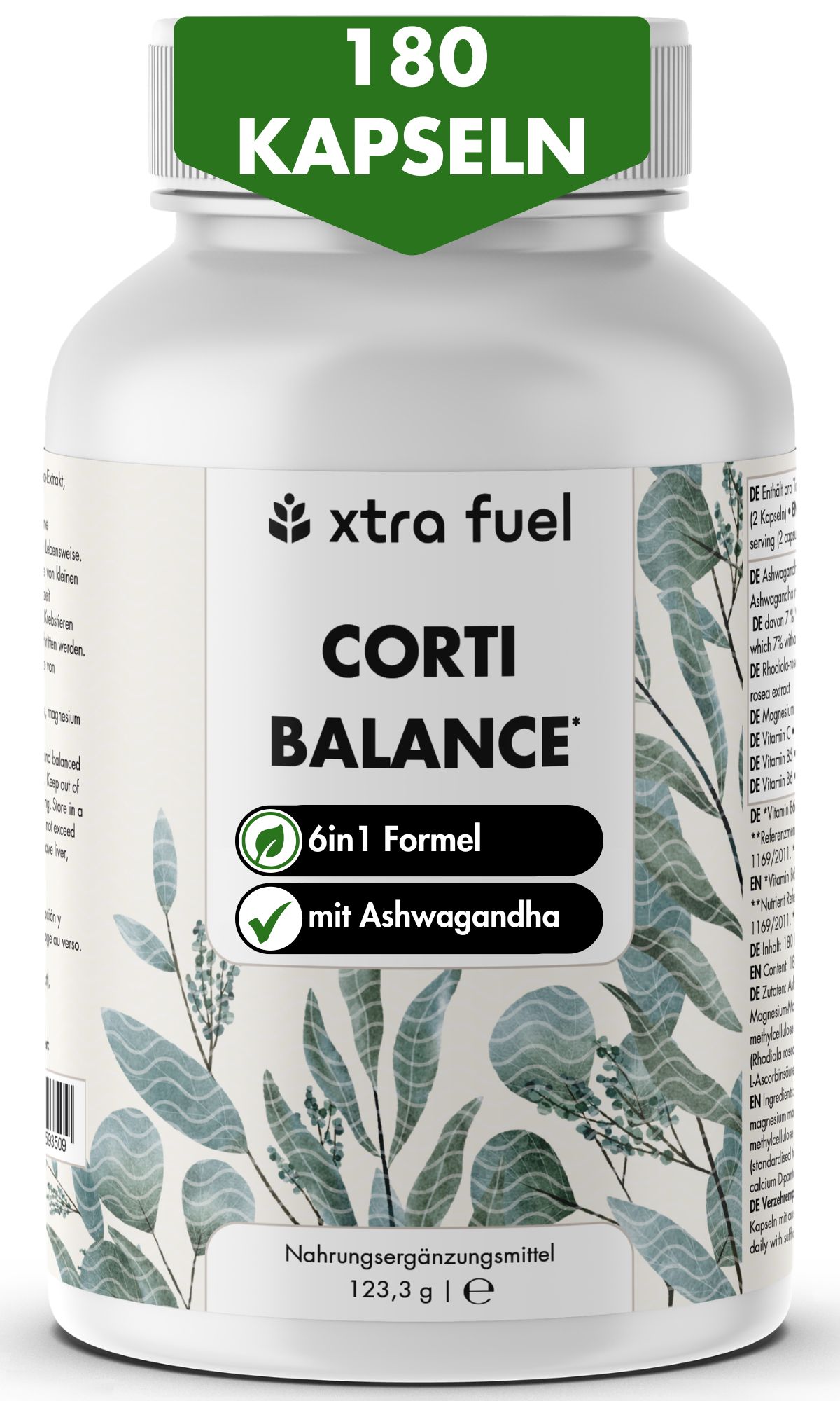 XTRA FUEL Corti Balance - Mix di nutrienti anti-stress con ashwagandha, rhodiola e vitamina B6