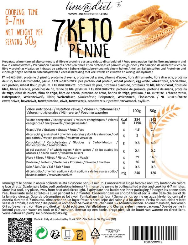 Lineadiet Kit completo dieta con pasta 7 giorni - opzione C - ps P3