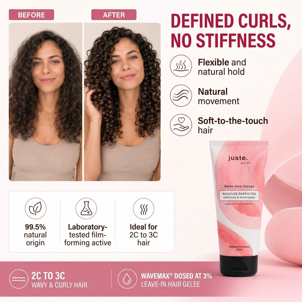 Gel per ricci senza risciacquo Juste. Paris per ricci definiti, 200ml.