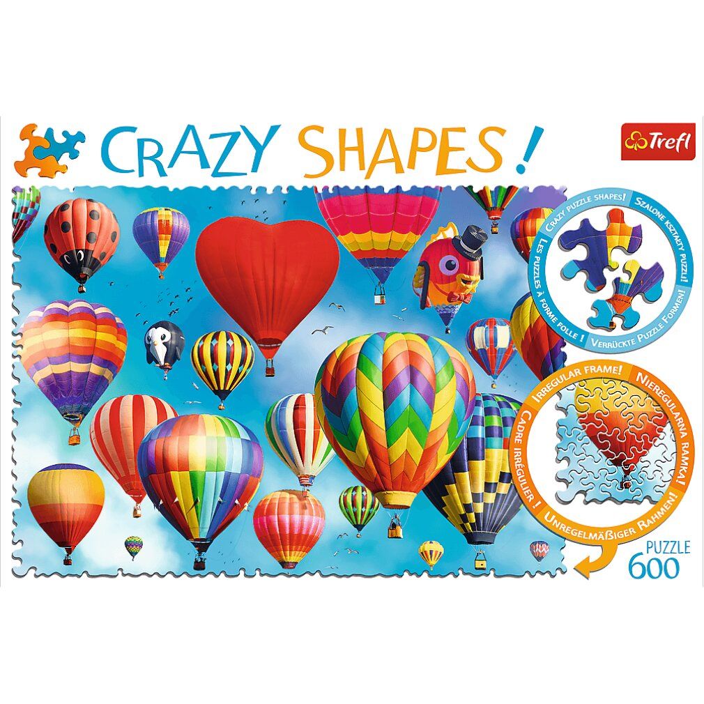 trefl Puzzle Crazy Shapes Palloncini colorati 600 pezzi