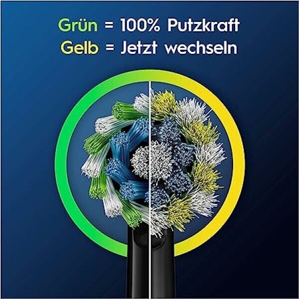 Braun Oral-B Testine di Ricambio Nero ProCrossAction CleanMaximizer 6 Pezzi