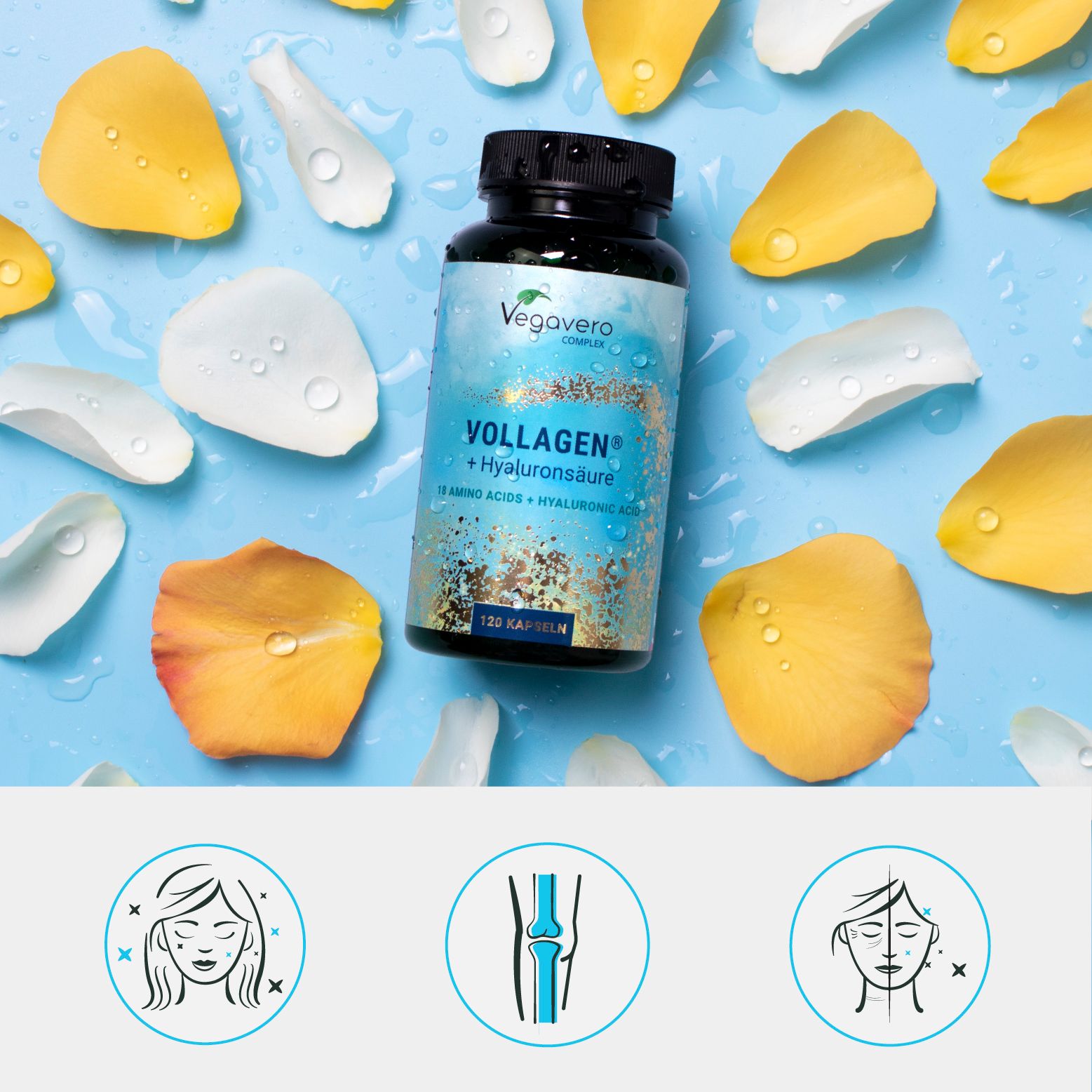 VEGAVERO Collagene Vegano + Acido Ialuronico