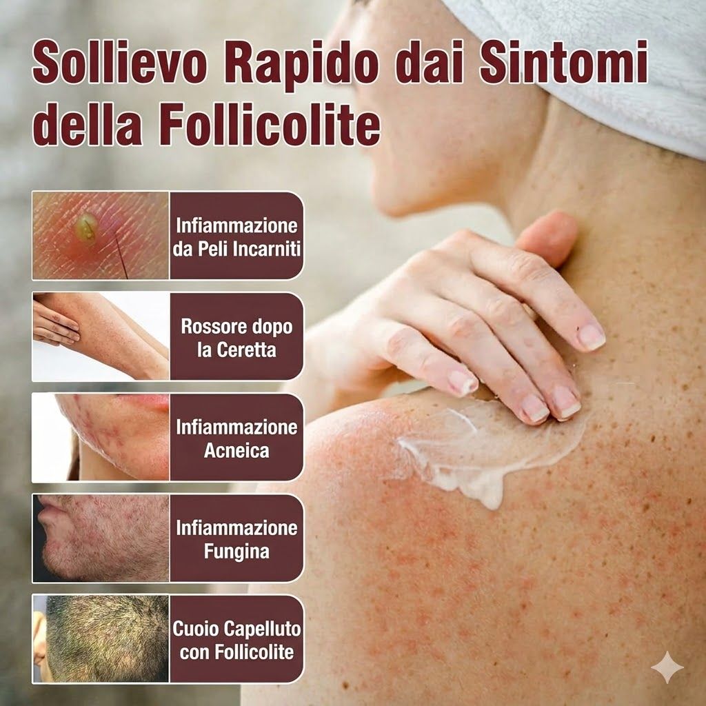 LMNOOP crema per follicolite per cuoio capelluto e corpo