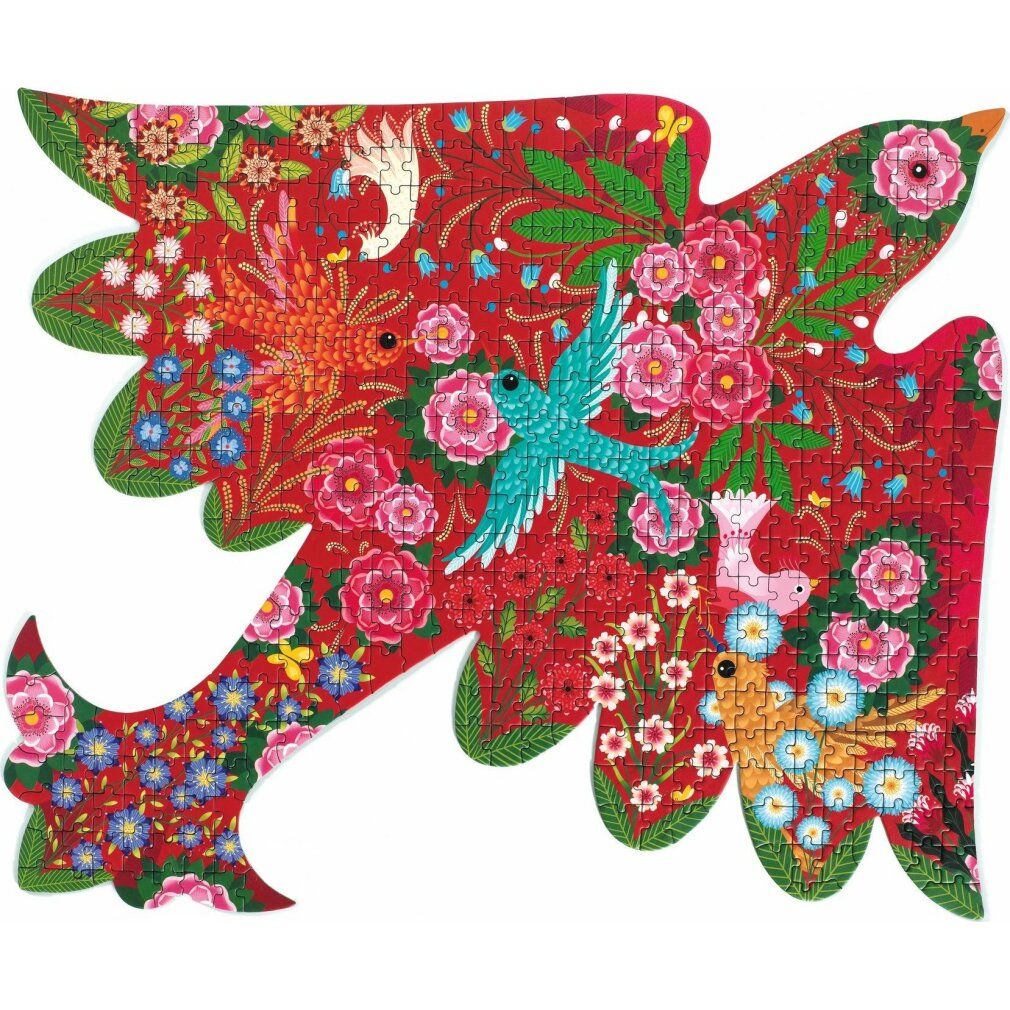 djeco puzzle contorno uccello 500 pezzi