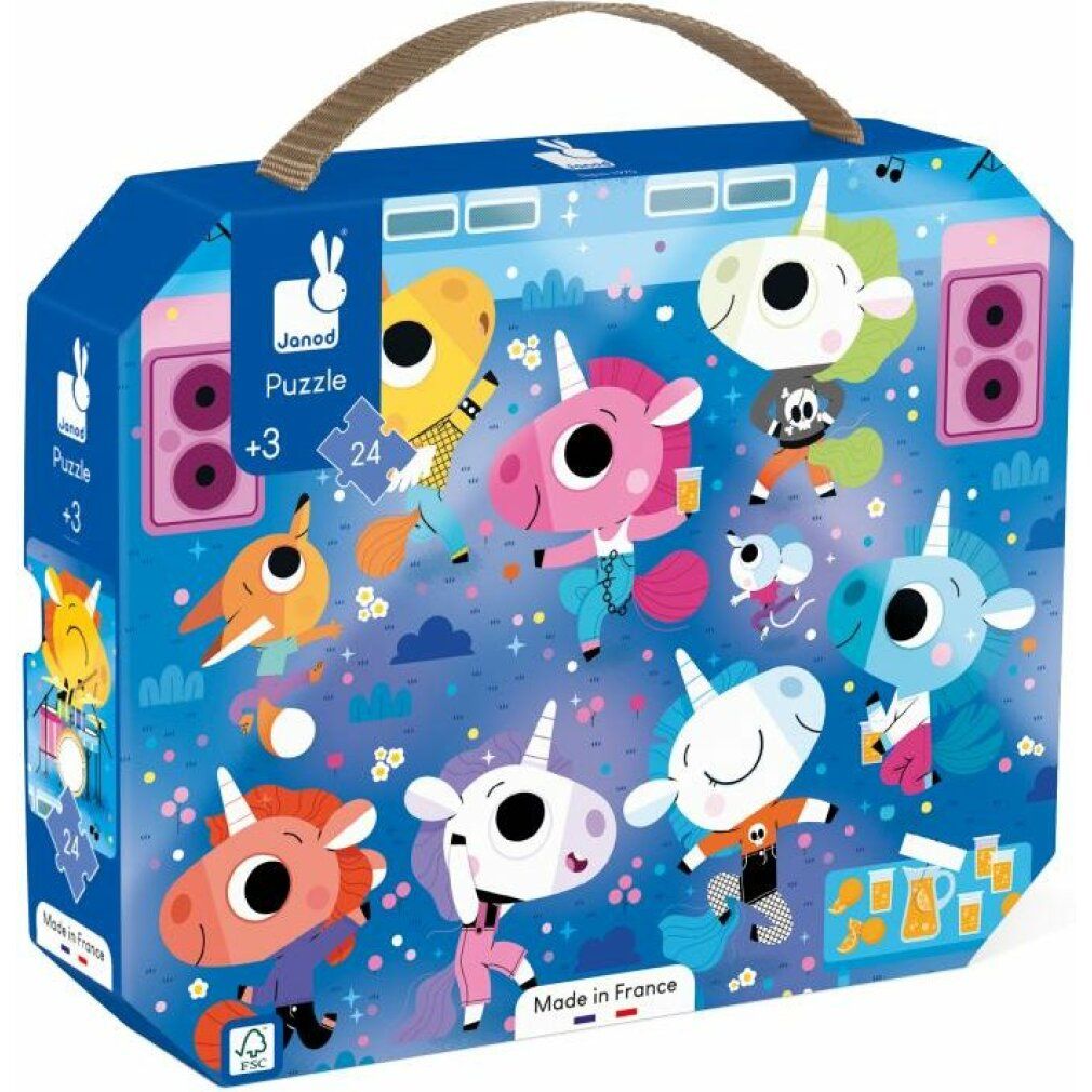 Puzzle janod in valigia - un concerto di 24 pezzi