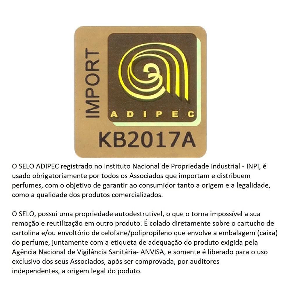 Sigillo di importazione ADIPEC. Scritta KB2017A. Testo in portoghese.