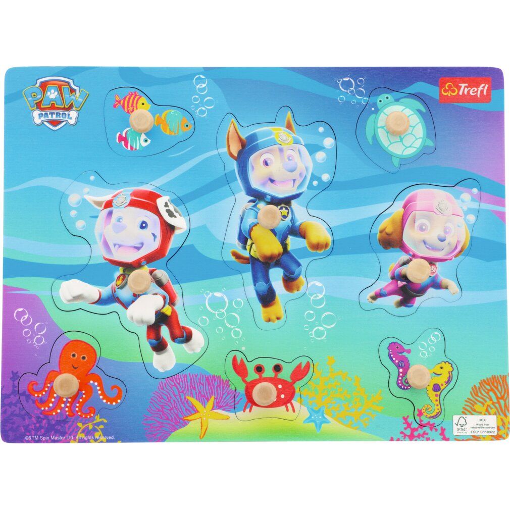 Puzzle in legno trefl Tlapková patrola: Subacqueo