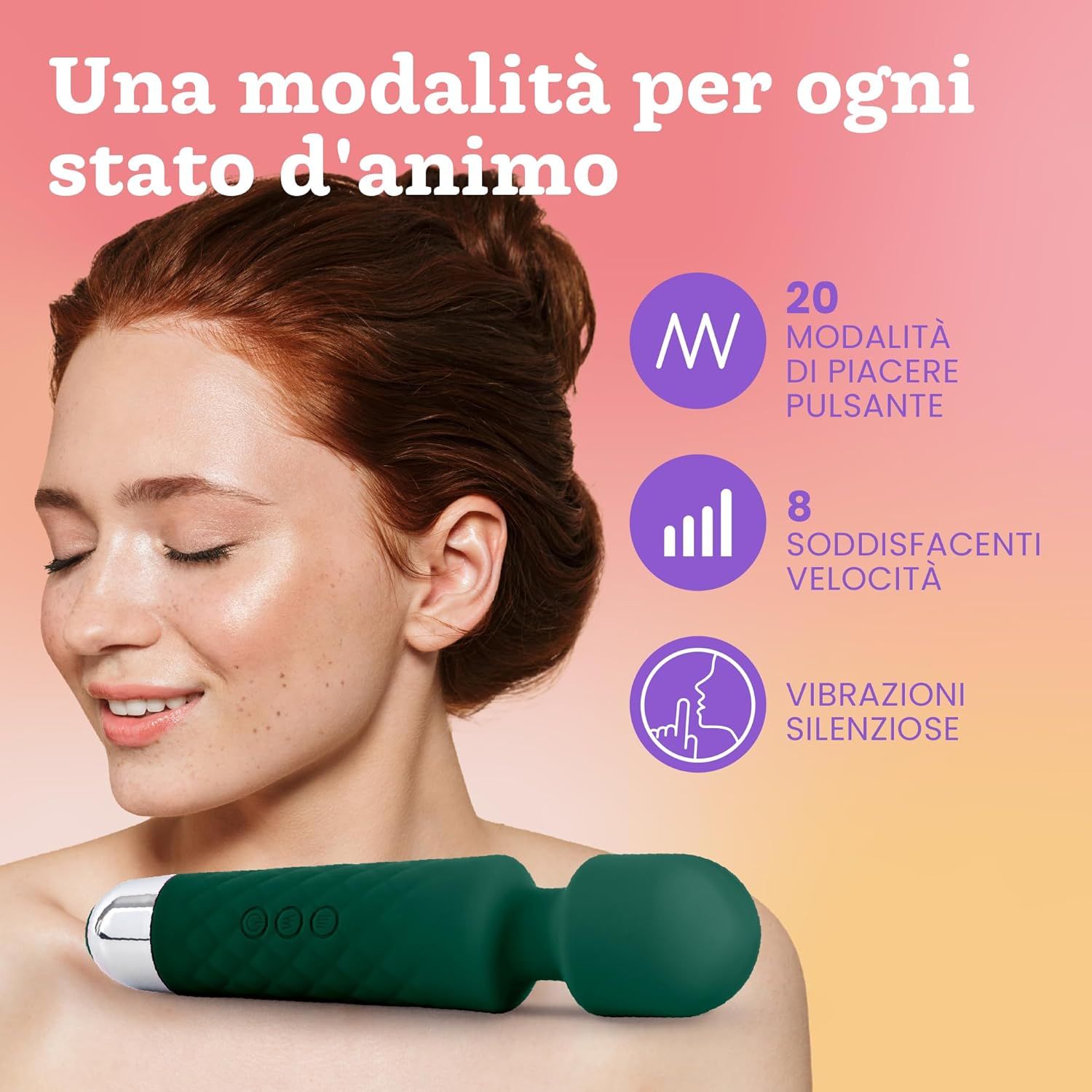 Oliver James Vibratore per donne – Silenzioso e potente, colore verde