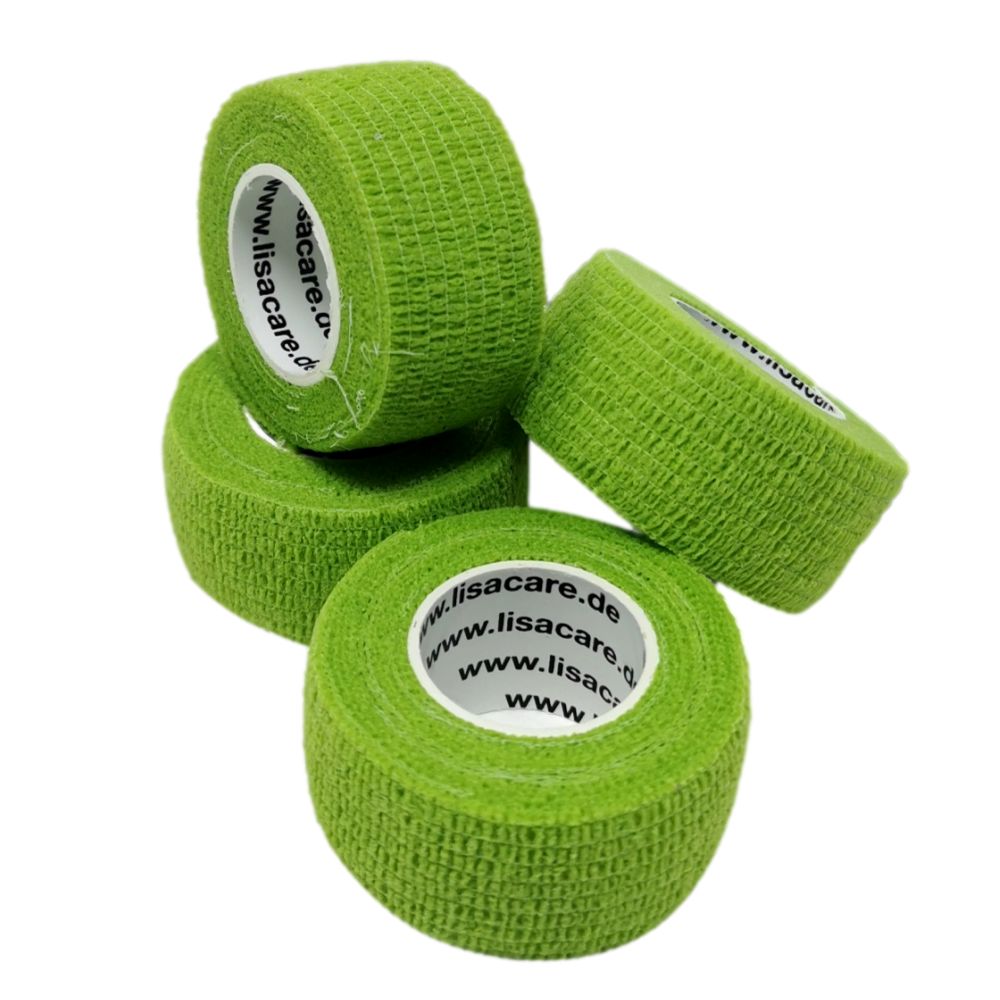 LisaCare cerotti per dita 2,5cmx4,5m - verde chiaro