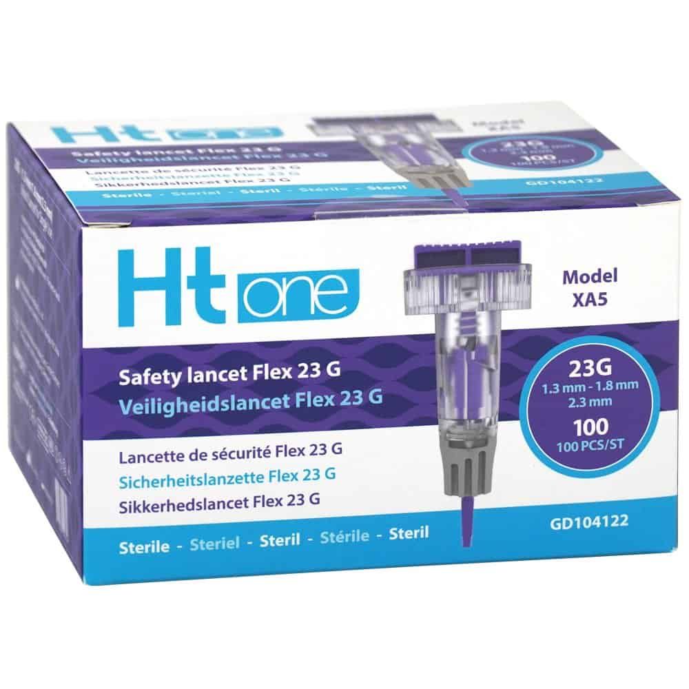 HT One Safety Launcher Flex 23G - lancetta di sicurezza a profondità regolabile