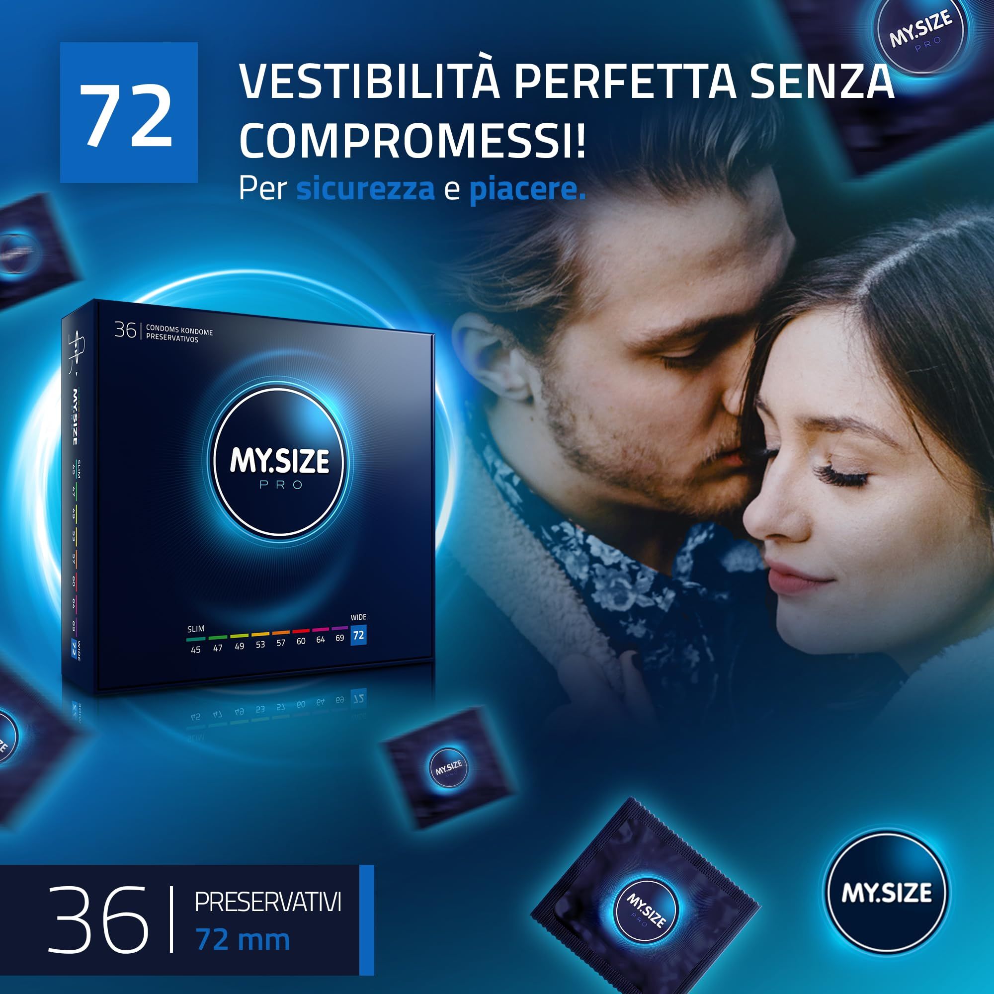 My.Size PRO: Vestibilità perfetta, sicurezza e piacere.