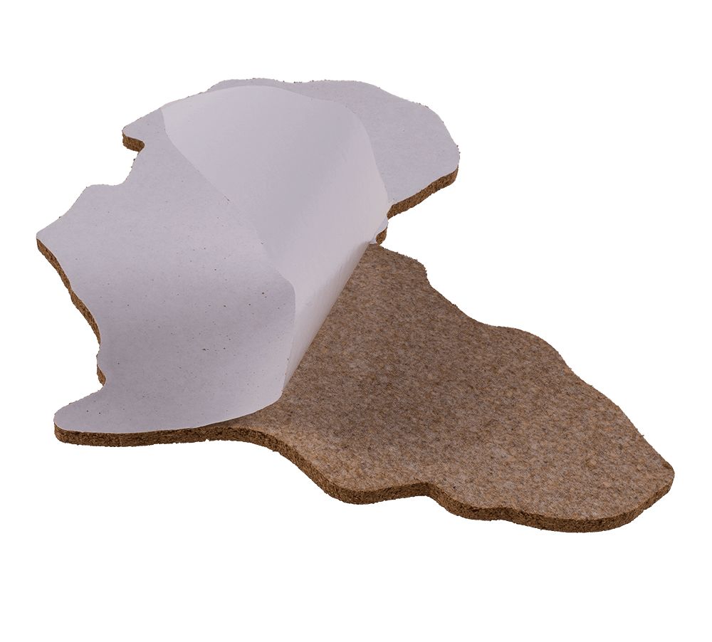 Bacheca OOTB, puzzle mappa del mondo in sughero