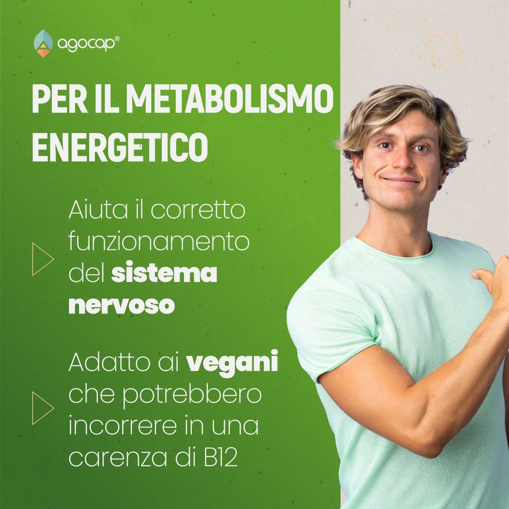 Vitamina B12 alto dosaggio vegana e masticabile