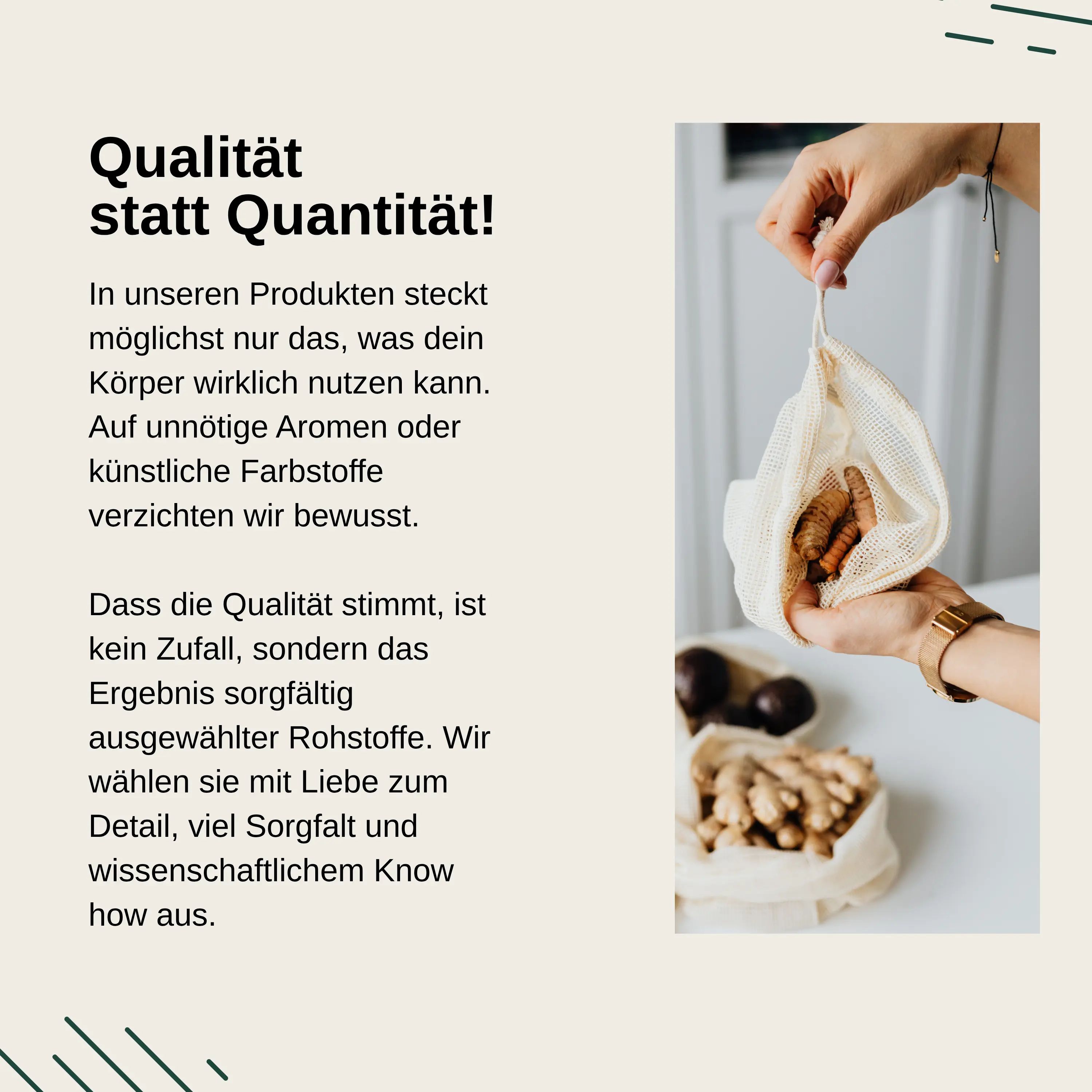 Vita Elements Curcuma Estratto: Qualità invece di quantità. Solo ingredienti di cui il corpo ha bisogno. Senza aromi/coloranti artificiali.