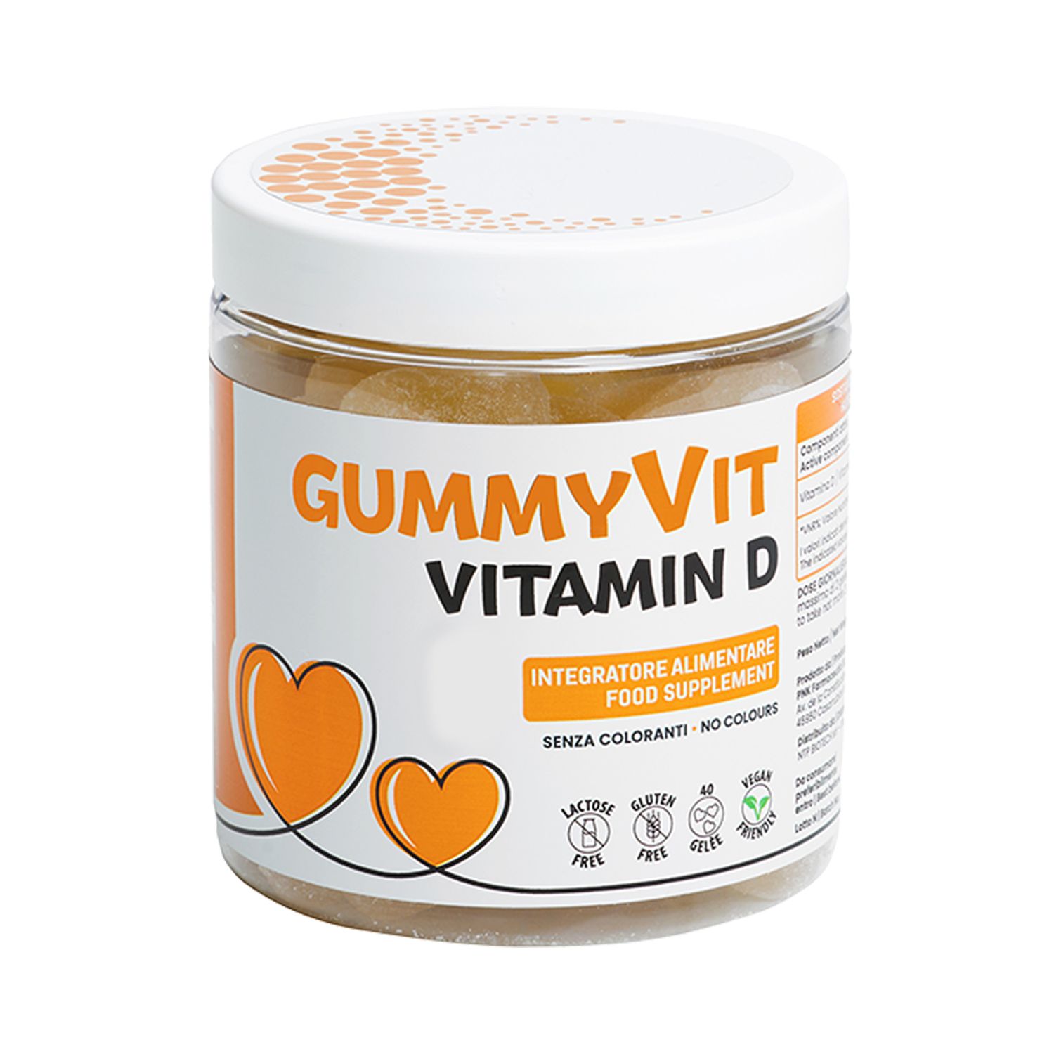 NTP Biotech Gummyvit Vit D – Gommose con Vitamina D3 50mcg – Sistema Immunitario e Ossa – 40 Gummies