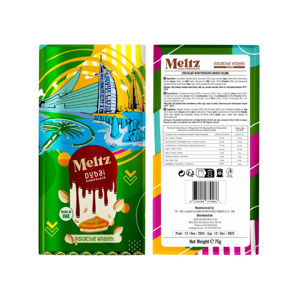 Meltz Original Cioccolato di Dubai - Pistacchio Knafeh